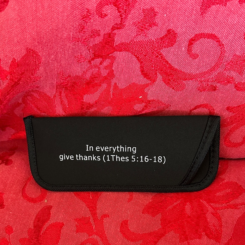 🌵 3/$15 Black Fabric Eyeglass Case with  Scripture ( see description)